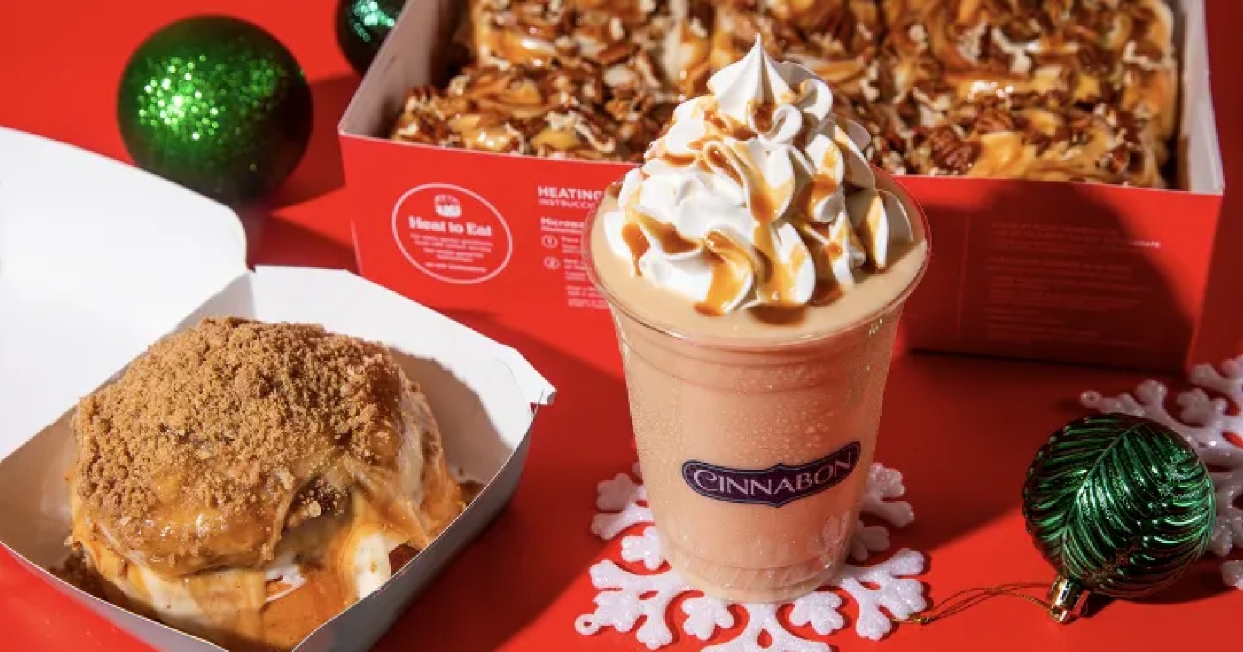 Cinnabon's aroma spreads holiday spirit, along with new menu items
