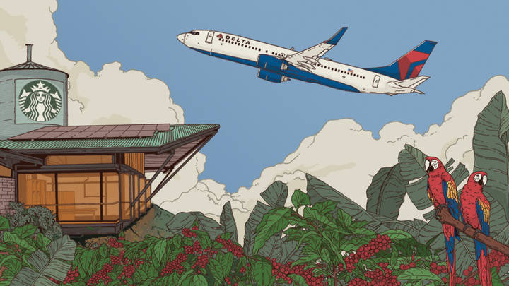 Delta, Starbucks brew 'In-Air Coffeehouse' for loyalty members