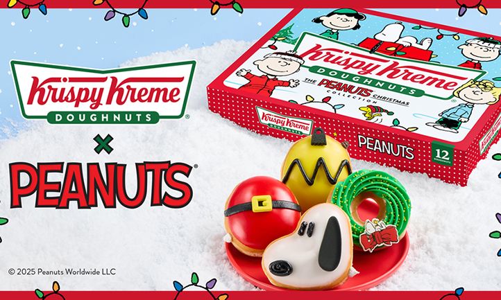 Krispy Kreme x Peanuts Collection Is Filled With Holiday Cheer