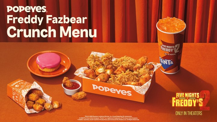 Popeyes partners with Blumhouse's upcoming Five Night at Freddy's 2 for menu collab
