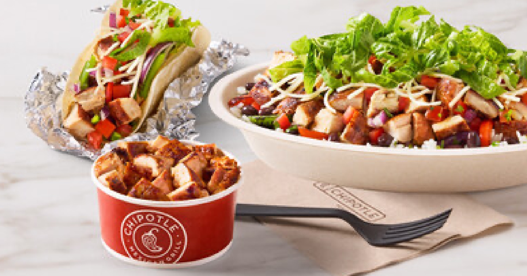Need a protein snack? How about a cup of Chipotle's chicken?