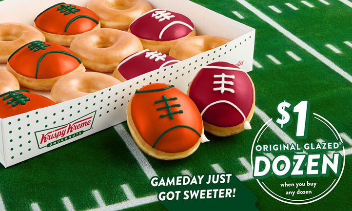Krispy Kreme Helping Fans Level up Monday’s Football Festivities With Limited-Edition Championship Dozen, Available Monday, Jan. 19