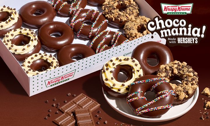 Krispy Kreme Returns Fan Favorite Chocomania Collection, Featuring All-New Doughnuts Glazed with HERSHEY’S Chocolate
