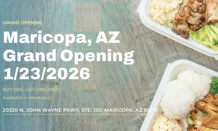 Ono Hawaiian BBQ Opens New Drive-Thru Location in Maricopa, AZ with Island-Style Grand Opening