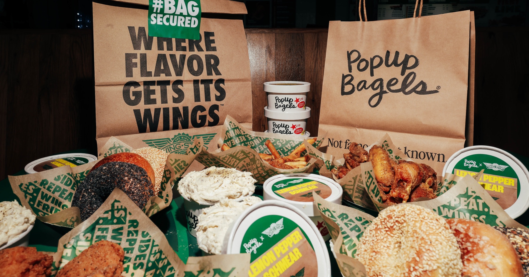 PopUp Bagels teams up with Wingstop for a schmear
