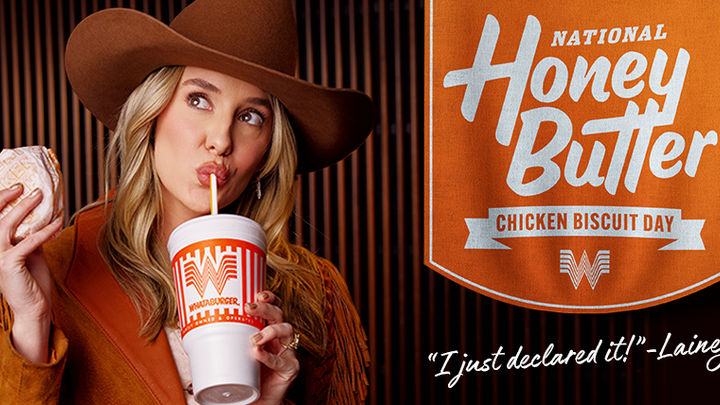 Whataburger teams with Lainey Wilson to crown Feb. 4 as National Whataburger Honey Butter Chicken Biscuit Day