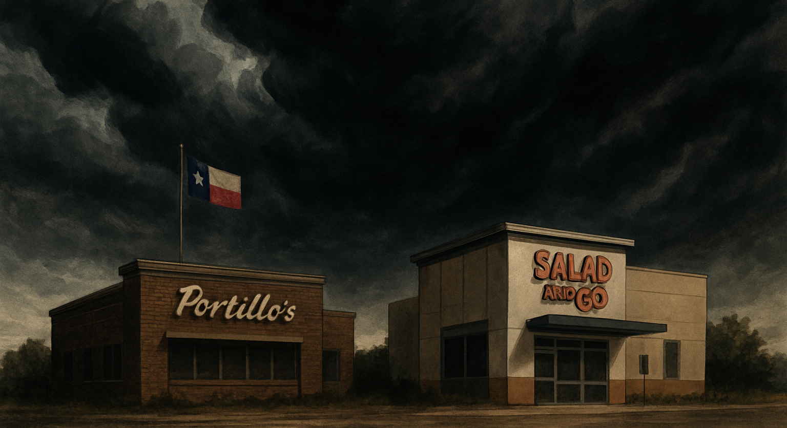 Why are some restaurant chains struggling in Texas?