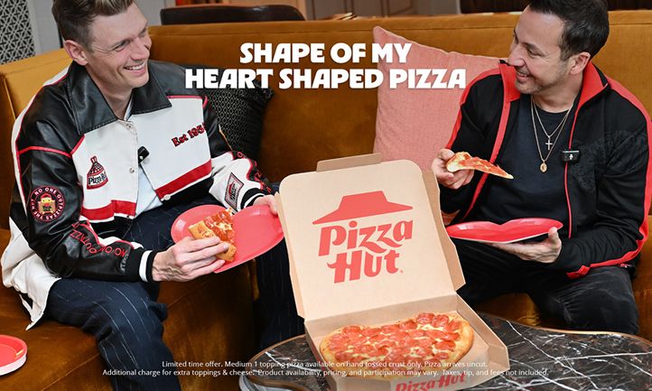 Pizza Hut Partners With Backstreet Boys’ Nick Carter and Howie Dorough To Celebrate the Return of Its Iconic Heart-Shaped Pizza