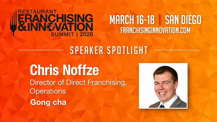 Speaker Spotlight: Chris Noffze, director of direct franchising and operations, Gong cha