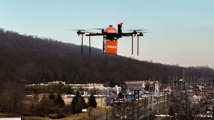 Grubhub, Wonder, Dexa launch 1st drone food delivery program in New Jersey