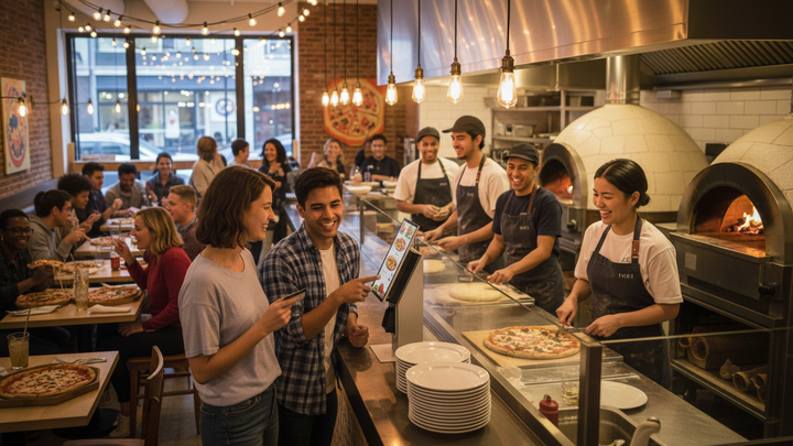 The New Front of House: Why Pizza’s Next Growth Era Runs on Self-Order Kiosks + Intelligent POS Systems
