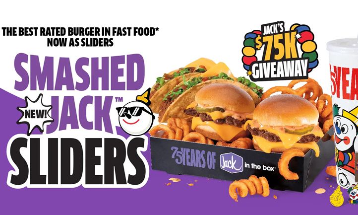Jack in the Box Drops Smashed Jack Sliders Munchie Meal With Surprise Cups and a Chance to Win $75,000