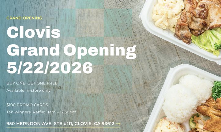Ono Hawaiian BBQ Opens New Location in Clovis, CA