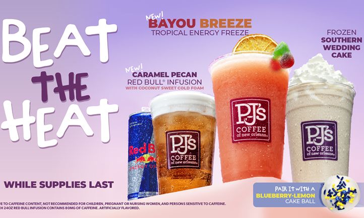 PJ’s Coffee Brings a Taste of Summer with New Refresher and Southern-Inspired Drinks