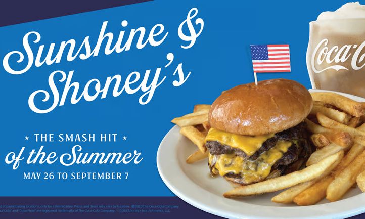 Shoney’s Launches ‘Sunshine and Shoney’s’ Summer Initiative Featuring Its New Smashburger and Classic Coke Float