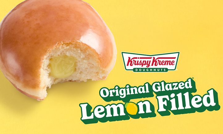 Your Requests Have Been Answered! Krispy Kreme Returns Fan-Favorite Original Glazed Lemon Filled Doughnut
