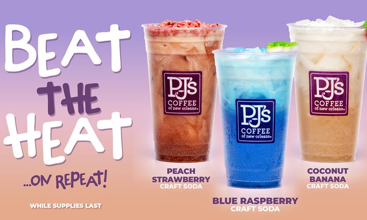 PJ’s Coffee Brings The Fizz with New Summer Craft Sodas and Fourth of July Special