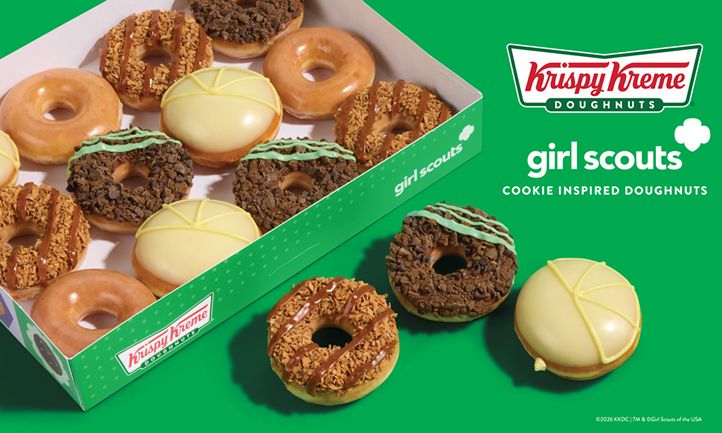 Krispy Kreme Introduces Limited-Time Dozen Inspired by Iconic Girl Scout Cookie Flavors