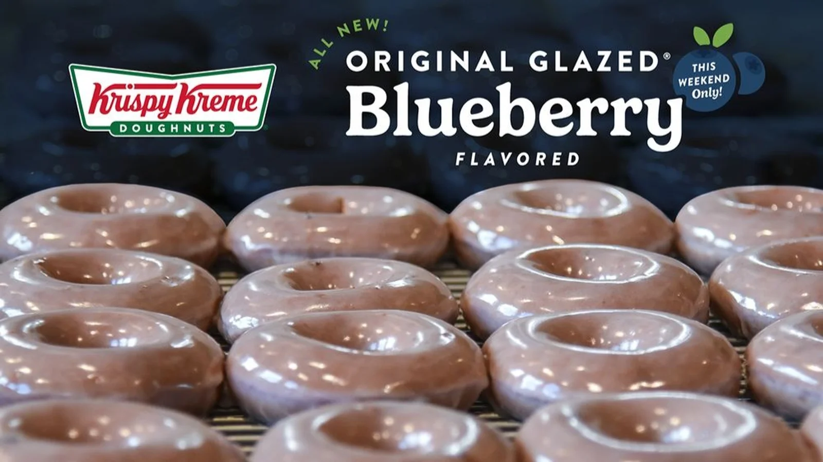 Krispy Kreme celebrates summer with original glazed blueberry-flavored doughnut