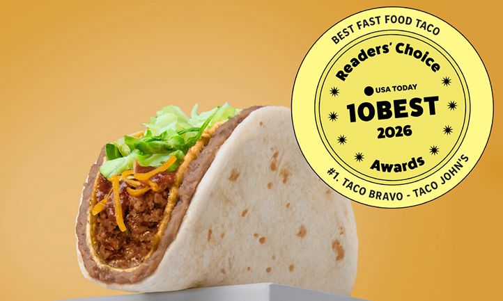 Taco John’s Taco Bravo Named Best Fast Food Taco in Annual USA TODAY 10Best Survey for Second Consecutive Year