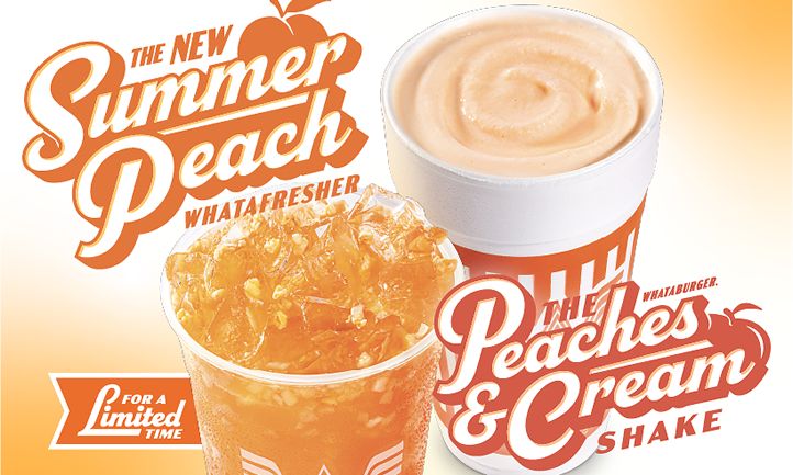 Whataburger Serves Up a Taste of Summer with Two New Peachy Treats