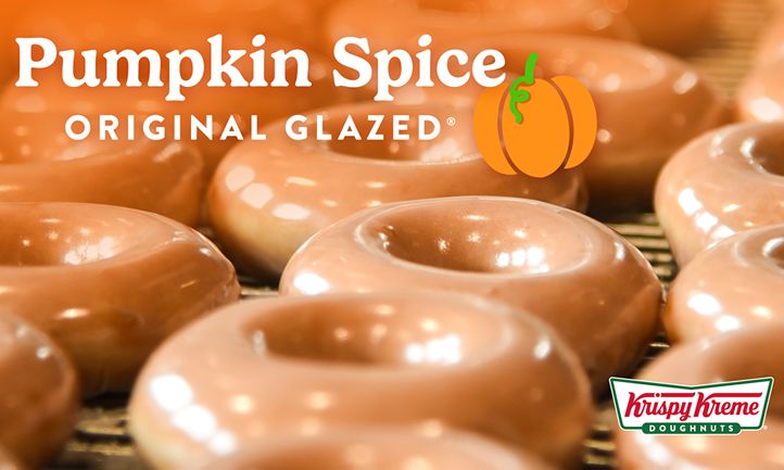 Krispy Kreme Returns Pumpkin Spice Original Glazed Doughnut for Four Days Only, Aug. 27-30