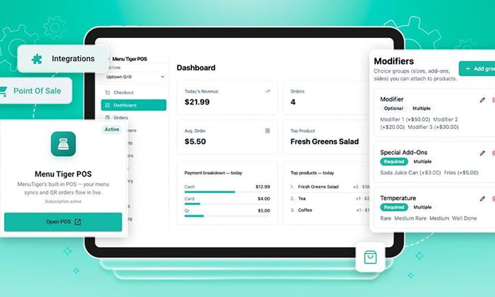 MENU TIGER Launches POS System for Restaurant Order and Operations Management